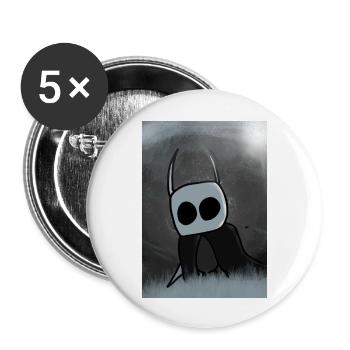 Dark geek - Lot de 5 grands badges (56 mm) - blanc - Devant