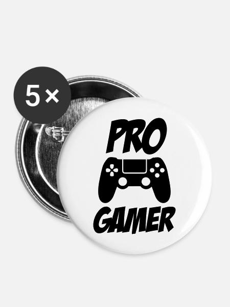pro gamer - Buttons groß 56 mm (5er Pack) - Weiß