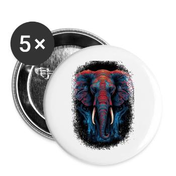 Cool Cadeau Fun Dictons drôles Amour Mignon Chien Dictons - Lot de 5 grands badges (56 mm) - blanc - Devant