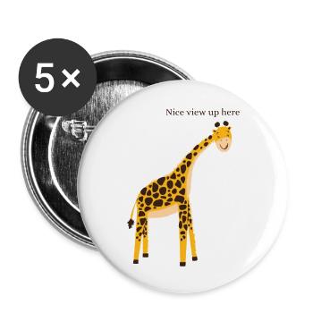 Nice view up here - Buttons groß 56 mm (5er Pack) - Weiß - Vorne