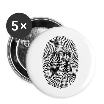 Made in Ardèche - Lot de 5 grands badges (56 mm) - blanc - Devant