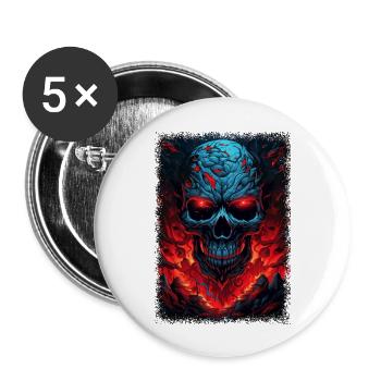funny quote human skeleton dirty birthday quote - Buttons groß 56 mm (5er Pack) - Weiß - Vorne