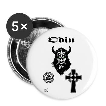 Odin 1 - Buttons groß 56 mm (5er Pack) - Weiß - Vorne
