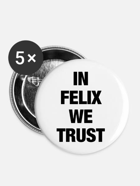 Felix - Buttons groß 56 mm (5er Pack) - Weiß