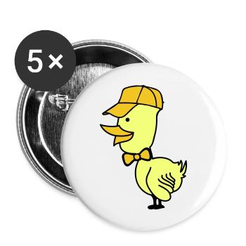 Duck Cap - Buttons large 2.2''/56 mm (5-pack) - white - Front