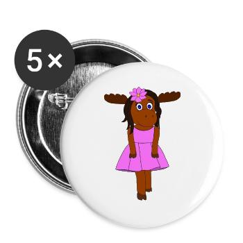 Emilia - Buttons groß 56 mm (5er Pack) - Weiß - Vorne