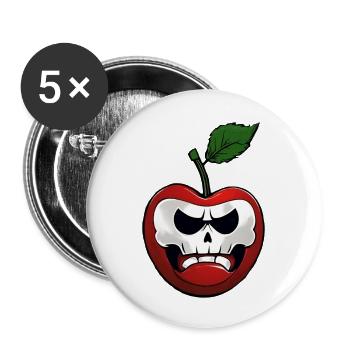 Punischerry cherry looking for a fruit grower - Buttons large 2.2''/56 mm (5-pack) - white - Front