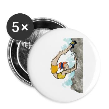 Flexible climber - Buttons large 2.2''/56 mm (5-pack) - white - Front