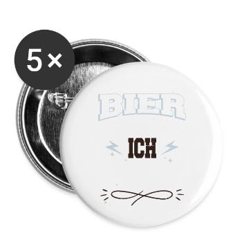 lustig trinken geburtstag weihnachtsgeschenk - Buttons groß 56 mm (5er Pack) - Weiß - Vorne