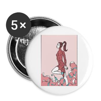 jazz - Buttons groß 56 mm (5er Pack) - Weiß - Vorne