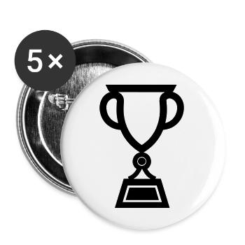 trophy - Buttons large 2.2''/56 mm (5-pack) - white - Front