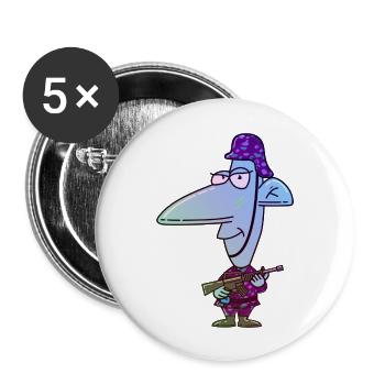 Cold Soldier - Buttons large 2.2''/56 mm (5-pack) - white - Front