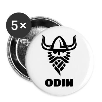 Odin - Buttons groß 56 mm (5er Pack) - Weiß - Vorne
