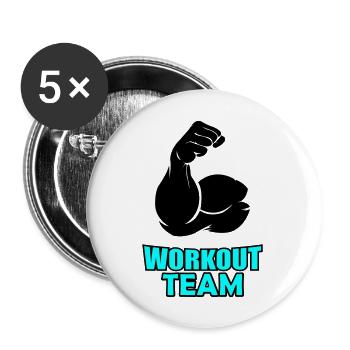 Équipe d’entraînement 02 - Lot de 5 grands badges (56 mm) - blanc - Devant