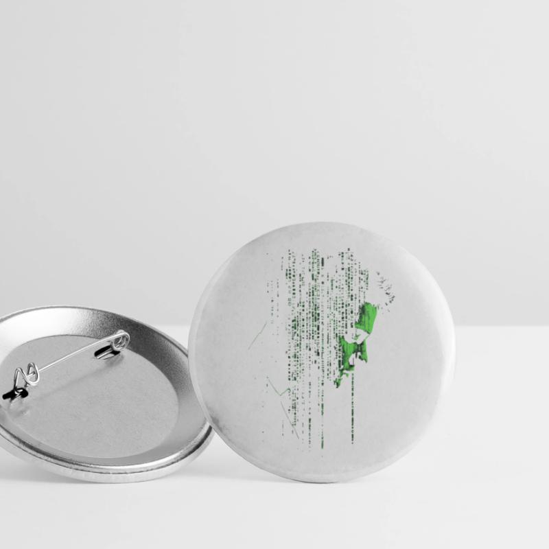 Hackerdesign, Programmierung, Hacker Buttons groß 56 mm (5er Pack)