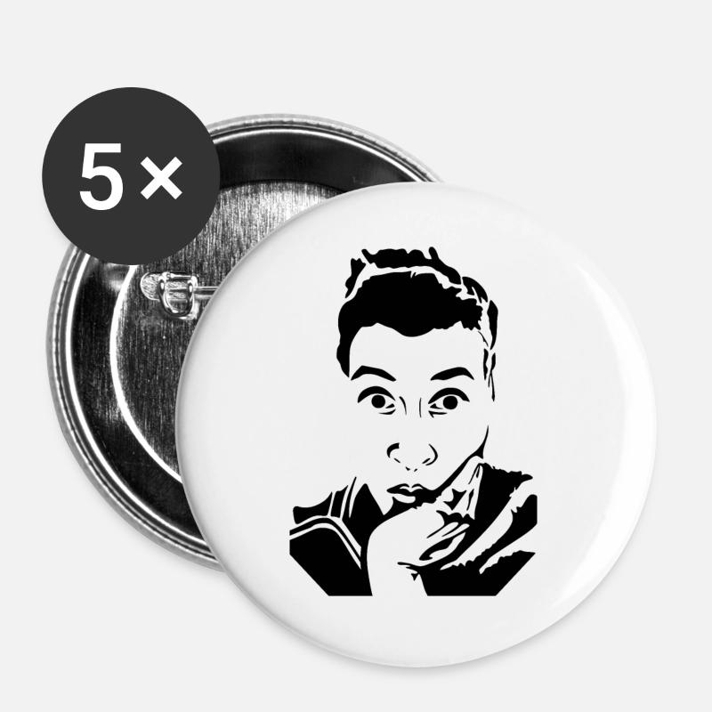 Glamour Rebel Vol.3 - Buttons large 2.2''/56 mm (5-pack) - white