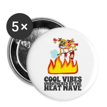 Canadair Feuerwehr Wasserbomber - Buttons groß 56 mm (5er Pack) - Weiß - Vorne
