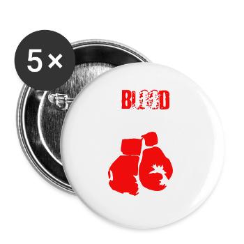 Boxing Blood Sweat And Tears - Buttons large 2.2''/56 mm (5-pack) - white - Front