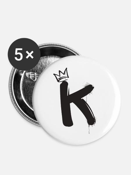 K - Buttons groß 56 mm (5er Pack) - Weiß