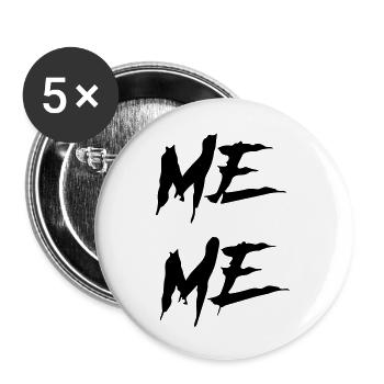 me me - Buttons large 2.2''/56 mm (5-pack) - white - Front