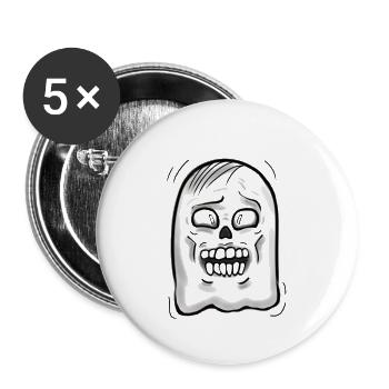 spirit - Buttons large 2.2''/56 mm (5-pack) - white - Front