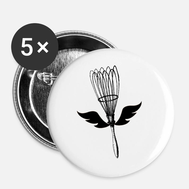 Kitchen Rebel - Buttons large 2.2''/56 mm (5-pack) - white
