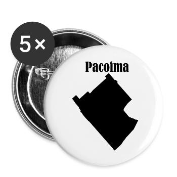Pacoima - Buttons large 2.2''/56 mm (5-pack) - white - Front