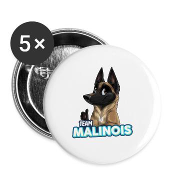 TEAM Mechelen - Buttons large 2.2''/56 mm (5-pack) - white - Front
