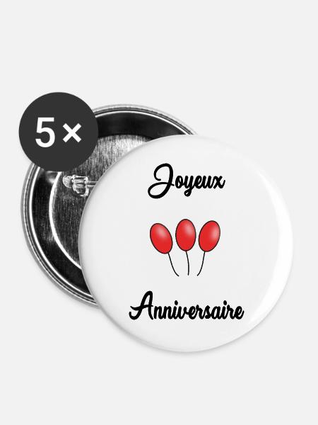 Farbige Tier-Eier - Buttons groß 56 mm (5er Pack) - Weiß