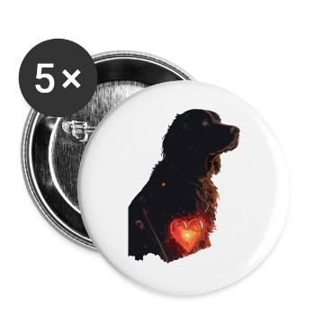Heart of Loyalty 2050: The Eternal Bond - Buttons groß 56 mm (5er Pack) - Weiß - Vorne