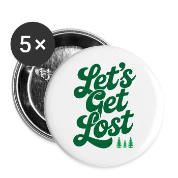 Aventure - Perdons-nous - Lot de 5 grands badges (56 mm) - blanc - Devant