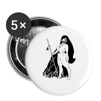 She’s all that - Buttons groß 56 mm (5er Pack) - Weiß - Vorne