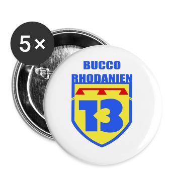 Bucco Rhôdanien - Buttons large 2.2''/56 mm (5-pack) - white - Front