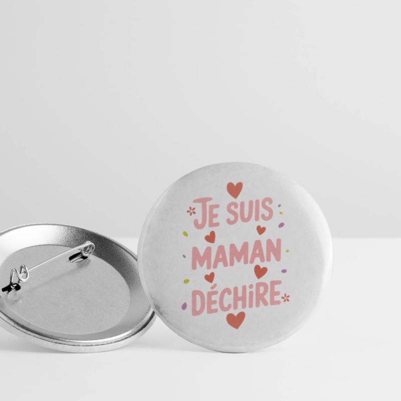 Ich bin eine Killer-Mutter Buttons groß 56 mm (5er Pack)