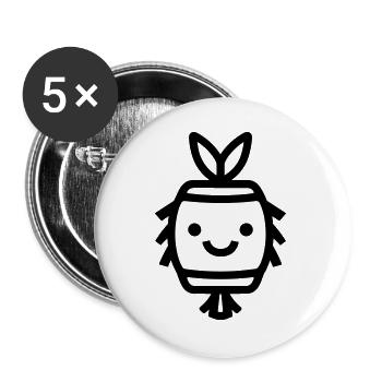 Pinata - Buttons large 2.2''/56 mm (5-pack) - white - Front