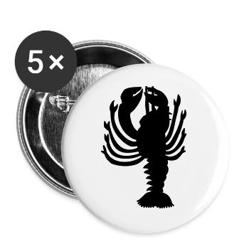 Hummer - Buttons groß 56 mm (5er Pack) - Weiß - Vorne