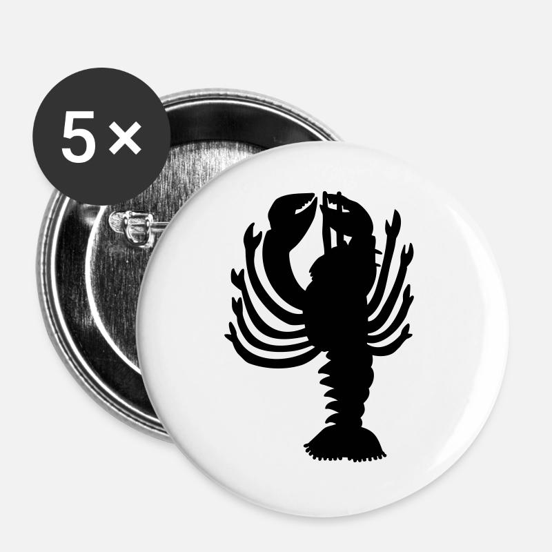Hummer - Buttons groß 56 mm (5er Pack) - Weiß