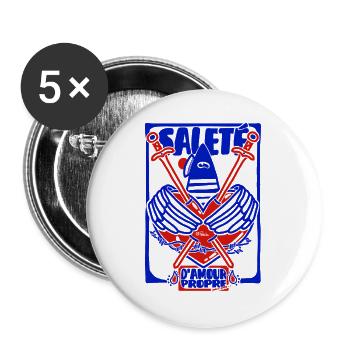 Saleté d'Amour Propre - Lot de 5 grands badges (56 mm) - blanc - Devant