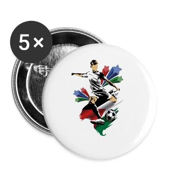 Jordanie - Jordanie - Drapeaux - Lot de 5 grands badges (56 mm) - blanc - Devant