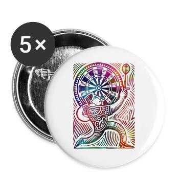 Darter - Buttons large 2.2''/56 mm (5-pack) - white - Front