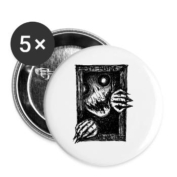 ​I'm Inside - Buttons groß 56 mm (5er Pack) - Weiß - Vorne