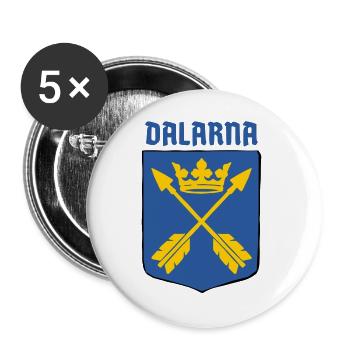 Dalarna - Buttons groß 56 mm (5er Pack) - Weiß - Vorne