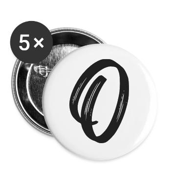 O - Buttons groß 56 mm (5er Pack) - Weiß - Vorne