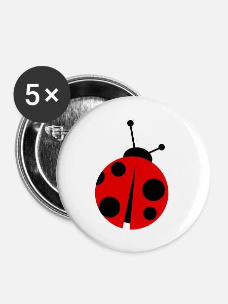 ladybird - Buttons groß 56 mm (5er Pack) - Weiß