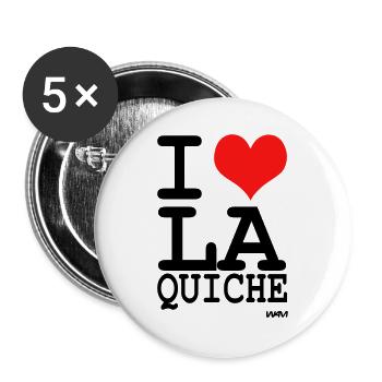 la quiche - Buttons groß 56 mm (5er Pack) - Weiß - Vorne