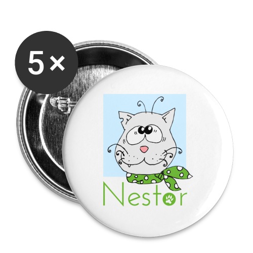 NESTOR - Lot de 5 grands badges (56 mm)