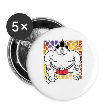 Sumo - Buttons large 2.2''/56 mm (5-pack) - white - Front