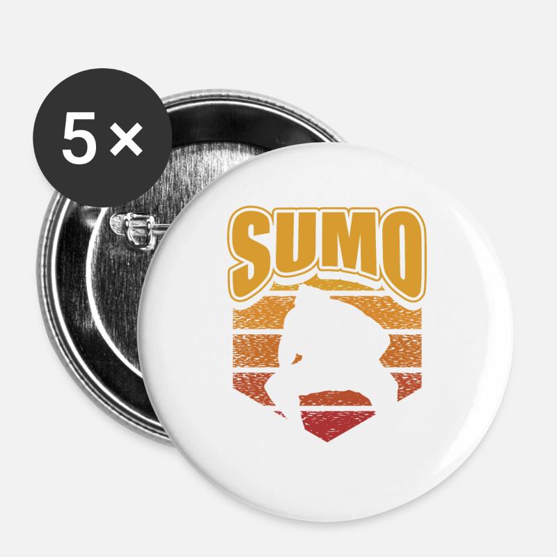 Sumo - Buttons large 2.2''/56 mm (5-pack) - white