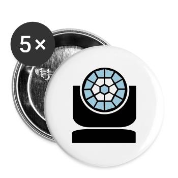 Movinglight - Buttons groß 56 mm (5er Pack) - Weiß - Vorne