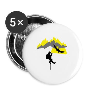 speleo_montagne1 - Buttons large 2.2''/56 mm (5-pack) - white - Front